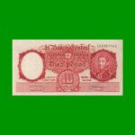 MONEDA NACIONAL $10,00, BOT 1962, AÑO 1959, ESTADO EXCELENTE.-