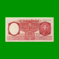MONEDA NACIONAL $10,00, BOT 1962, AÑO 1959, ESTADO EXCELENTE.-