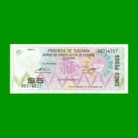 BONO DE TUCUMAN $ 5,00, EC 434, AÑO 1993, ESTADO SIN CIRCULAR.-