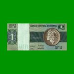 BILLETE DE BRASIL 1 CRUZEIRO, PICK 191, AÑO 1970, ESTADO EXCELENTE+ .-