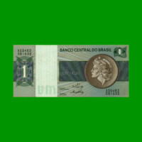BILLETE DE BRASIL 1 CRUZEIRO, PICK 191, AÑO 1970, ESTADO SIN CIRCULAR.-