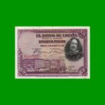BILLETE DE ESPAÑA 50 PESETAS, PICK 75b, AÑO 1928, ESTADO EXCELENTE.-
