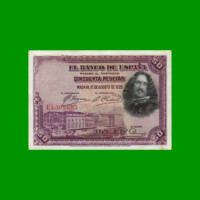 BILLETE DE ESPAÑA 50 PESETAS, PICK 75b, AÑO 1928, ESTADO EXCELENTE.-