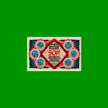 BILLETE DE ALEMANIA NOTGELD CIUDAD DE BIELEFELD 50 CENTAVOS, M. M. 103.4, SERIE CH, ESTADO SIN CIRCULAR.-