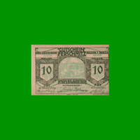 BILLETE DE AUSTRIA NOTGELD CIUDAD DE FERSCHNITZ 10 HELLER, ESTADO EXCELENTE+ .-