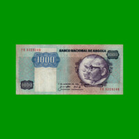 BILLETE DE ANGOLA 1.000 KWANZAS, PICK 121a, AÑO 1984, ESTADO MUY BUENO- .-