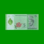 BILLETE DE MALASIA 5 RINGGIT, POLYMERO, PICK 52a, ESTADO SIN CIRCULAR.-