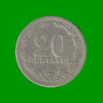 MONEDA DE ARGENTINA, M$N 2DA CIRCULACION, 0,20 CTVOS, AÑO 1919, ESTADO USADA.-