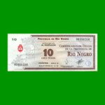 BONO DE RIO NEGRO $ 10,00, EC 394, AÑO 1995, ESTADO EXCELENTE.-