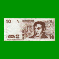 BILLETE DE ARGENTINA, 2DO DISEÑO 10 PESOS, "BANCO INFANTIL - LA PLATA", PUBLICITARIO FANTASIA, ESTADO MUY BUENO- .-