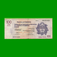 BONO CORRIENTES $100,00, EC 325, SERIE C, ESTADO BUENO .-