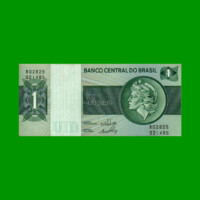 BILLETE DE BRASIL 1 CRUZEIRO, PICK 191Aa, AÑO 1972, ESTADO EXCELENTE.-