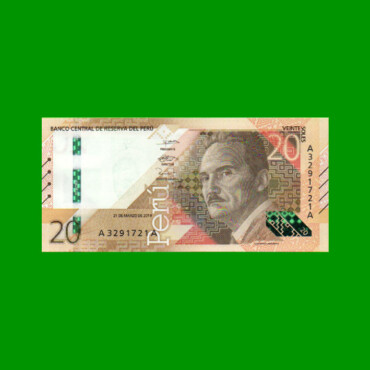 BILLETE DE PERU 20 SOLES, PICK NEW, AÑO 2019, ESTADO SIN CIRCULAR.-