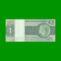 BILLETE DE BRASIL 1 CRUZEIRO, PICK 191Aa, AÑO 1972, ESTADO EXCELENTE+ .-