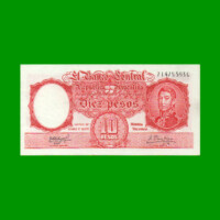MONEDA NACIONAL $10,00, BOT 1972, AÑO 1962, ESTADO EXCELENTE.-