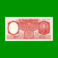 MONEDA NACIONAL $10,00, BOT 1972, AÑO 1962, ESTADO EXCELENTE+ .-