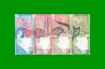 SERIE DE 4 BILLETES DE PERU 10, 20, 50 Y 100 SOLES, PICK NEW, AÑO 2019, ESTADO SIN CIRCULAR.- - Imagen 2