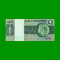 BILLETE DE BRASIL 1 CRUZEIRO, PICK 191Ac, AÑO 1980, ESTADO SIN CIRCULAR.-