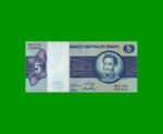 BILLETE DE BRASIL 5 CRUZEIROS, PICK 192b, AÑO 1973, ESTADO EXCELENTE- .-
