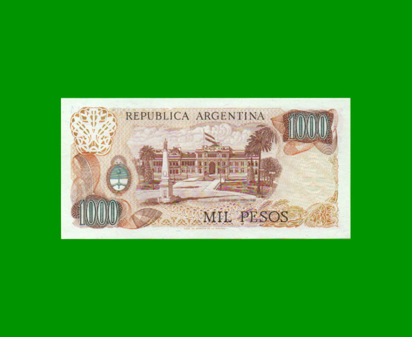 REPOSICION BILLETE PESOS LEY 18.188 $ 1.000,00, BOT 2455a, ESTADO SIN CIRCULAR.- - Imagen 2