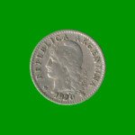 MONEDA DE ARGENTINA, M$N 2DA CIRCULACION, 0,05 CTVOS, AÑO 1920, ESTADO USADA.- - Imagen 2
