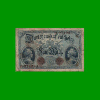 BILLETE DE ALEMANIA 5 MARCOS, PICK 47a, AÑO 1914, ESTADO BUENO.-