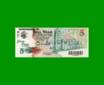 BONO MUNICIPALIDAD DE BELL VILLE $5,00, AÑO 2002/2003, ESTADO EXCELENTE+ .-