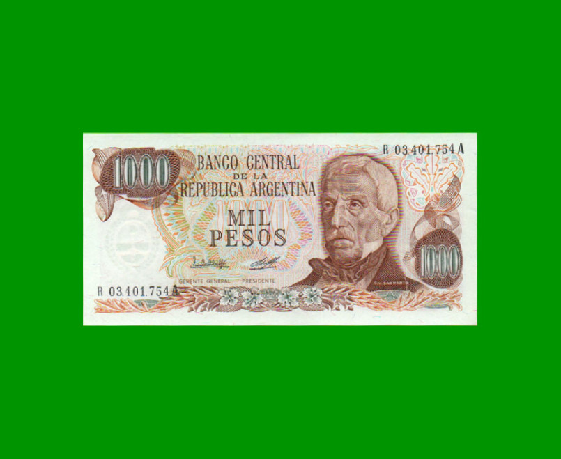 REPOSICION BILLETE PESOS LEY 18.188 $ 1.000,00, BOT 2455a, ESTADO SIN CIRCULAR.-