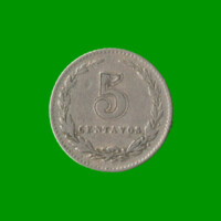 MONEDA DE ARGENTINA, M$N 2DA CIRCULACION, 0,05 CTVOS, AÑO 1920, ESTADO USADA.-
