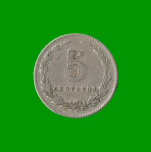 MONEDA DE ARGENTINA, M$N 2DA CIRCULACION, 0,05 CTVOS, AÑO 1920, ESTADO USADA.-