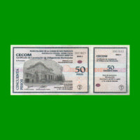 BONO MUNICIPALIDAD DE SAN FRANCISCO $ 50,00, AÑO 2000, SERIE C, ESTADO EXCELENTE- .-