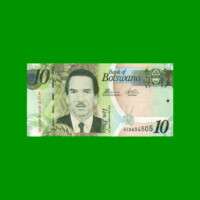 BILLETE DE BOTSWANA 10 PULA, PICK 30c, ESTADO SIN CIRCULAR.-