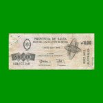 BONO DE SALTA 10.000,00 DE AUSTRALES, EC 079, AÑO 1990, ESTADO BUENO.-