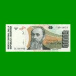 BILLETE DE AUSTRALES, 50.000 AUSTRALES, BOT 2889, AÑO 1991, ESTADO SIN CIRCULAR.-