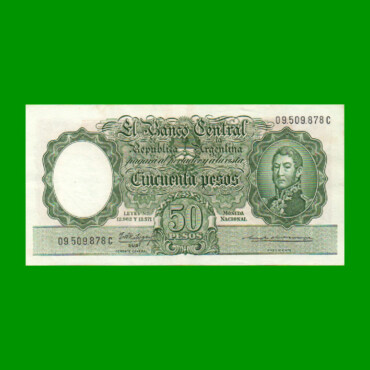 MONEDA NACIONAL $50,00, BOT 2011, AÑO 1963, ESTADO EXCELENTE.-