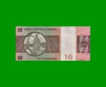 BILLETE DE BRASIL 10 CRUZEIROS, PICK 193c, AÑO 1979, ESTADO MUY BUENO+ .- - Imagen 2