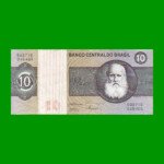 BILLETE DE BRASIL 10 CRUZEIROS, PICK 193d, AÑO 1980, ESTADO EXCELENTE.-