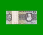 BILLETE DE BRASIL 10 CRUZEIROS, PICK 193d, AÑO 1980, ESTADO EXCELENTE+ .-