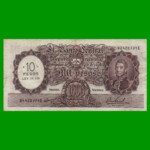MONEDA NACIONAL $1.000 RESELLADO A $10,00 PESOS LEY 18.188, BOT 2213, AÑO 1969, ESTADO MUY BUENO- .-