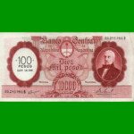 MONEDA NACIONAL $10.000 RESELLADO A $100,00 PESOS LEY 18.188, BOT 2220, AÑO 1969, ESTADO EXCELENTE- .-