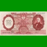 MONEDA NACIONAL $10.000 RESELLADO A $100,00 PESOS LEY 18.188, BOT 2222, AÑO 1970, ESTADO MUY BUENO+ .-