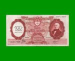 MONEDA NACIONAL $10.000 RESELLADO A $100,00 PESOS LEY 18.188, BOT 2223, AÑO 1971, ESTADO MUY BUENO- .-