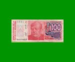 REPOSICION BILLETE DE 100 AUSTRALES, BOT 2837, ESTADO MUY BUENO- .-