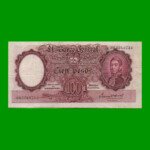 MONEDA NACIONAL $100,00, BOT 2030, AÑO 1943, ESTADO MUY BUENO .-
