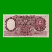 MONEDA NACIONAL $100,00, BOT 2030, AÑO 1943, ESTADO MUY BUENO .-