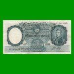 MONEDA NACIONAL $500,00, BOT 2109, AÑO 1961, ESTADO MUY BUENO .-