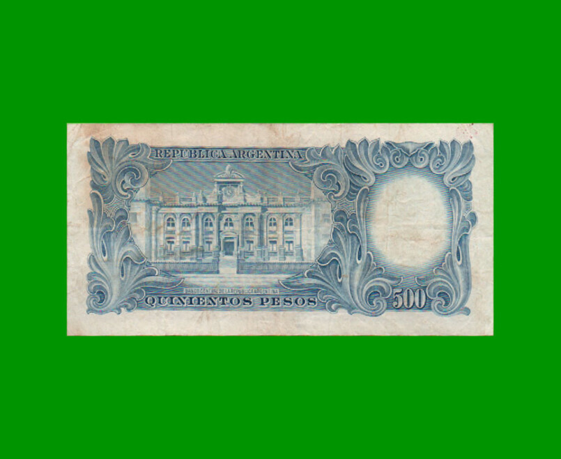 MONEDA NACIONAL $500,00, BOT 2099, AÑO 1955, ESTADO MUY BUENO- .- - Imagen 2