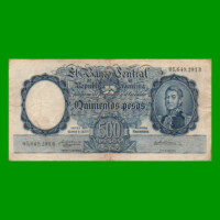 MONEDA NACIONAL $500,00, BOT 2101, AÑO 1956, ESTADO MUY BUENO- .-