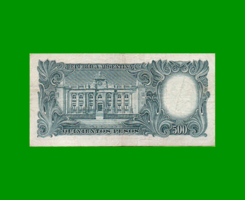 MONEDA NACIONAL $500,00, BOT 2112, AÑO 1964, ESTADO MUY BUENO .- - Imagen 2