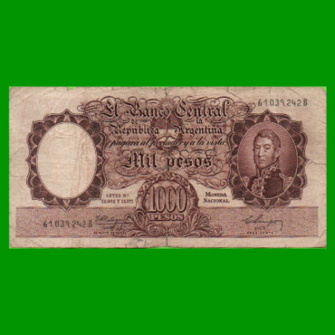 MONEDA NACIONAL $1.000,00, BOT 2146, AÑO 1959, ESTADO BUENO .-
